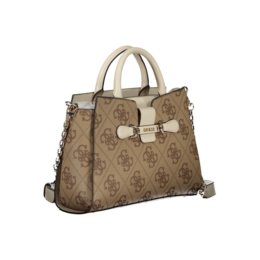 Beige Polyethylene Handbag - GlamHub Luxury and Icon Brand Clothing