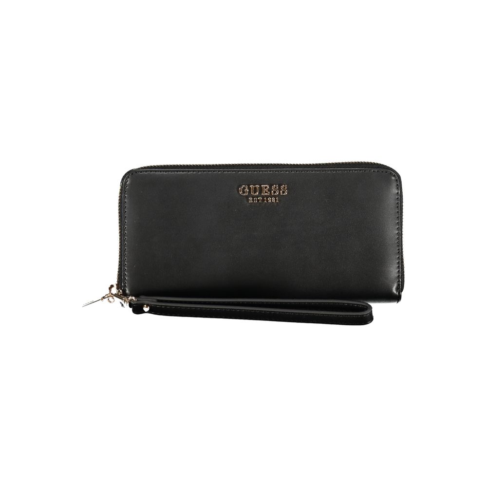 Black Polyethylene Wallet - GlamHub Luxury and Icon Brand Clothing