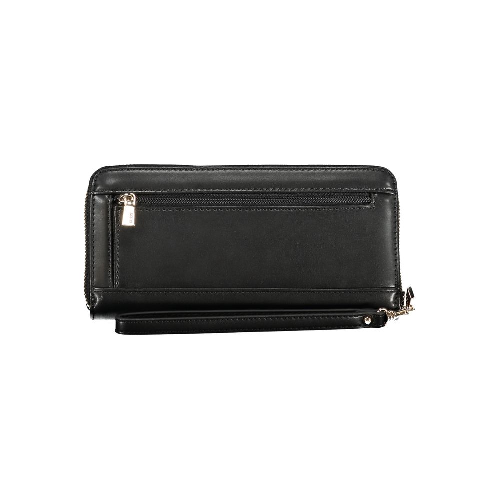 Black Polyethylene Wallet - GlamHub Luxury and Icon Brand Clothing