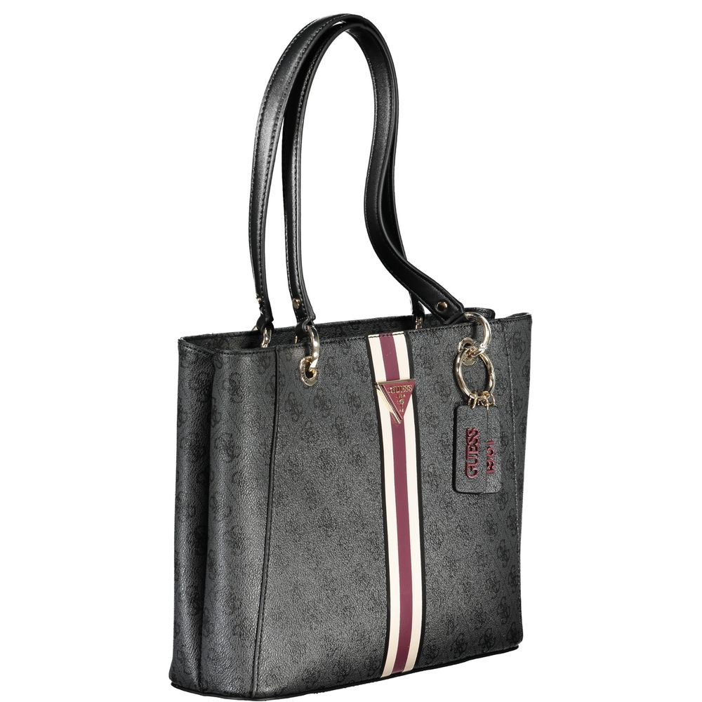 Black Polyethylene Handbag - GlamHub Luxury and Icon Brand Clothing