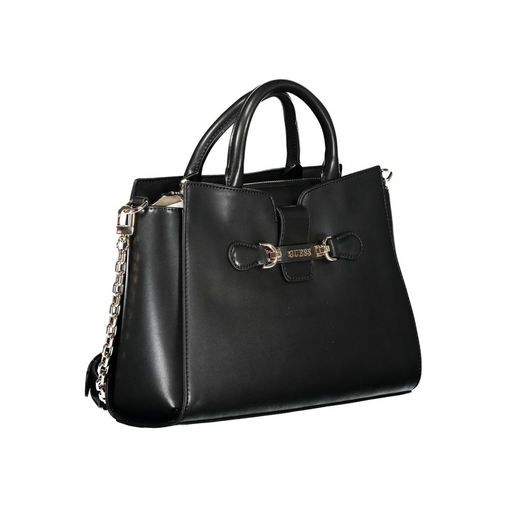 Black Polyethylene Handbag - GlamHub Luxury and Icon Brand Clothing