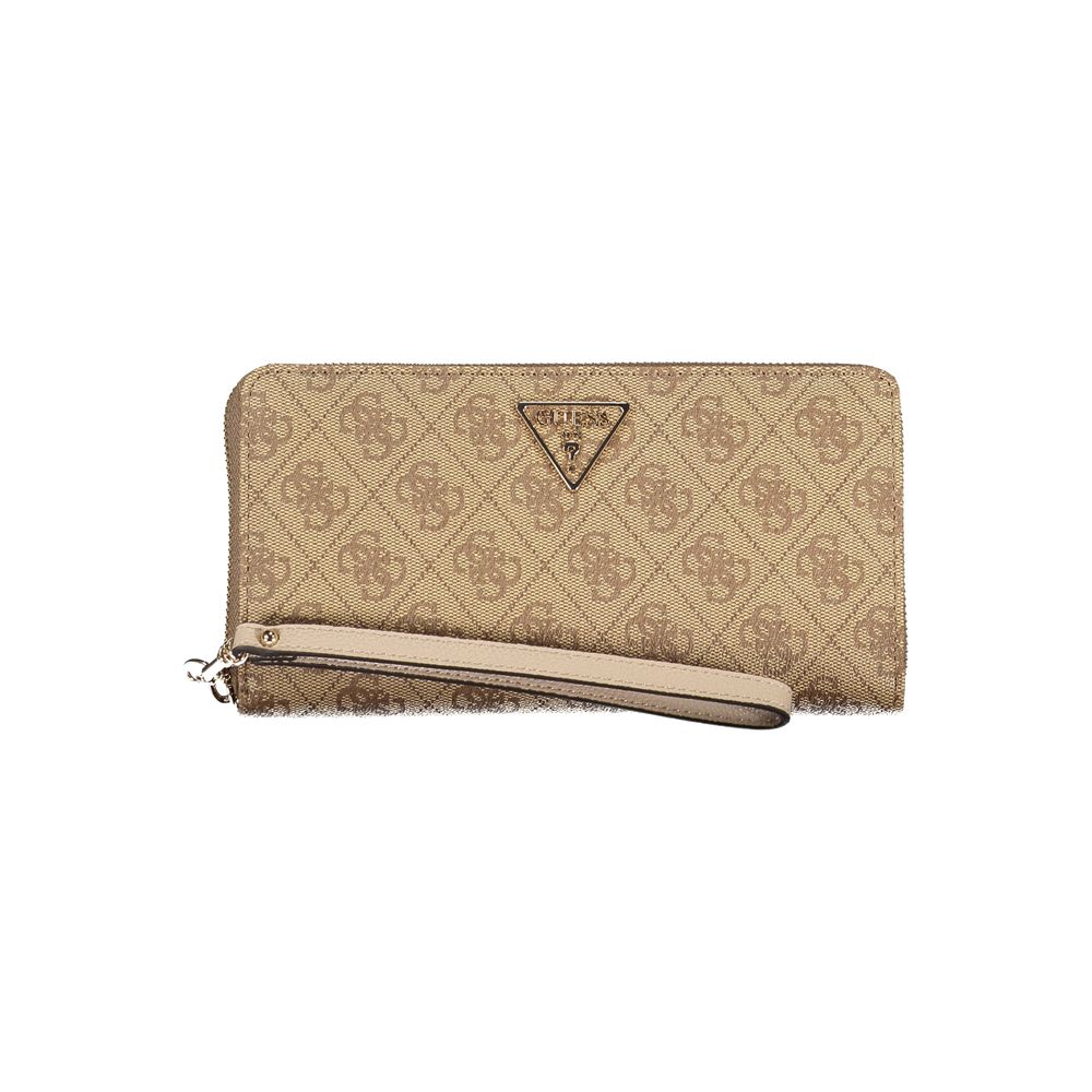 Beige Polyethylene Wallet - GlamHub Luxury and Icon Brand Clothing