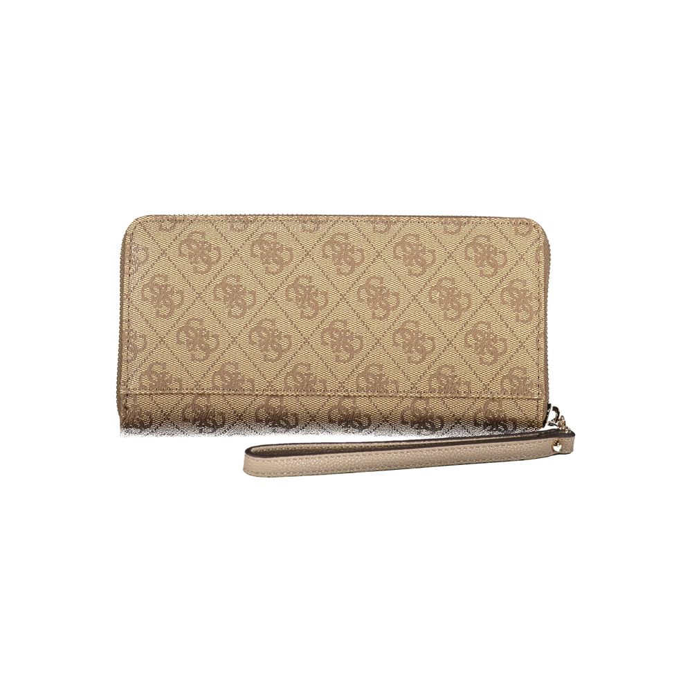 Beige Polyethylene Wallet - GlamHub Luxury and Icon Brand Clothing