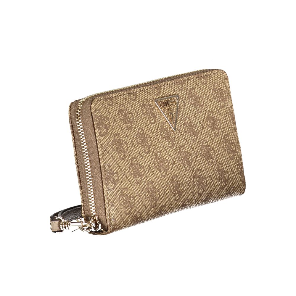 Beige Polyethylene Wallet - GlamHub Luxury and Icon Brand Clothing