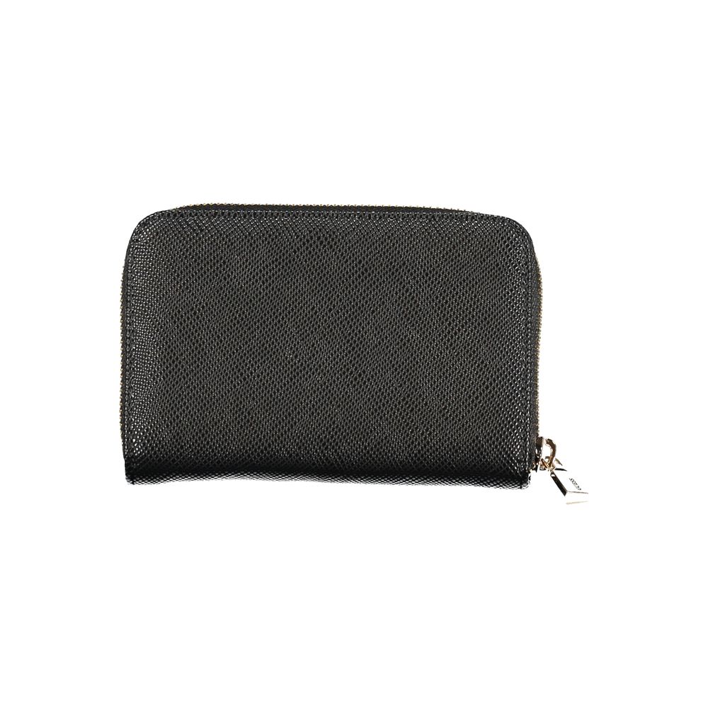 Black Polyethylene Wallet - GlamHub Luxury and Icon Brand Clothing