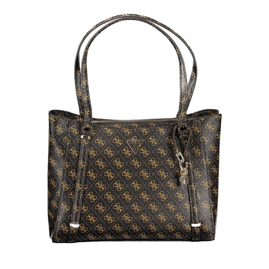 Brown Polyethylene Handbag - GlamHub Luxury and Icon Brand Clothing