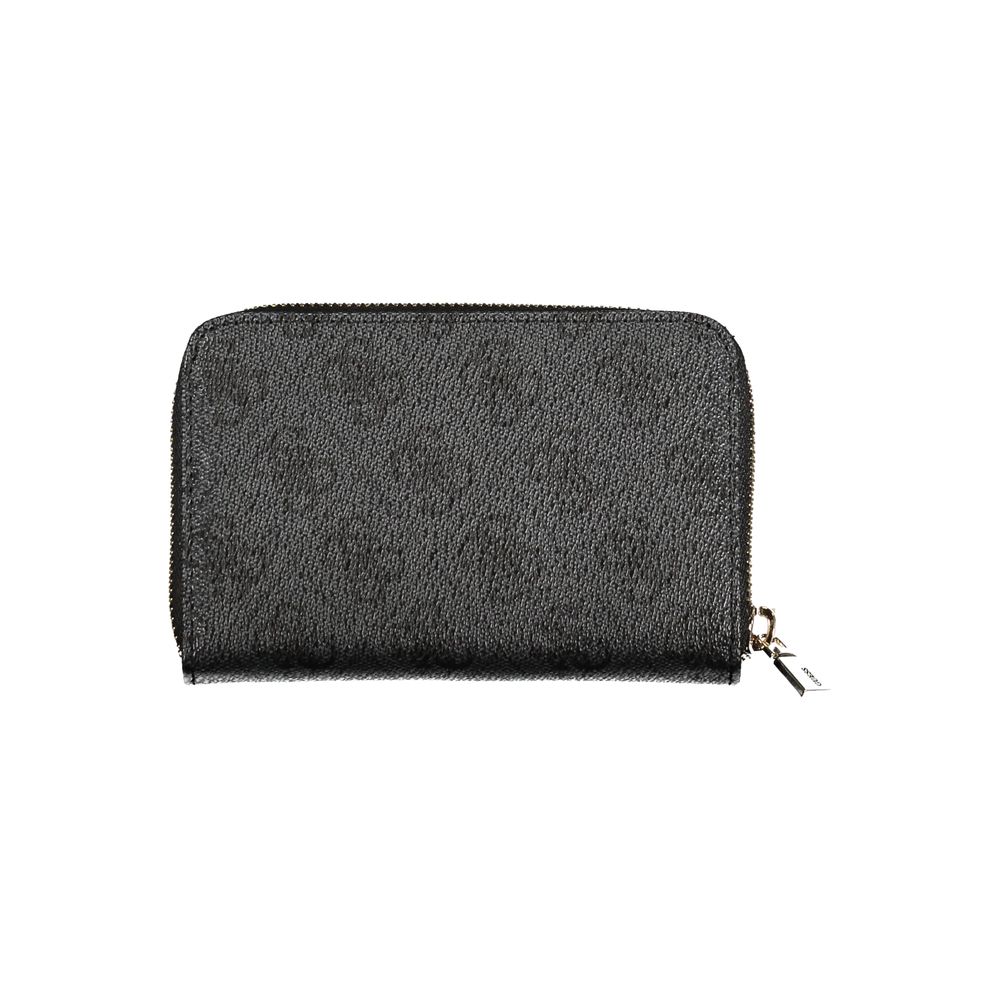 Black Polyethylene Wallet - GlamHub Luxury and Icon Brand Clothing