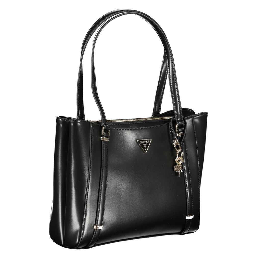 Black Polyethylene Handbag - GlamHub Luxury and Icon Brand Clothing