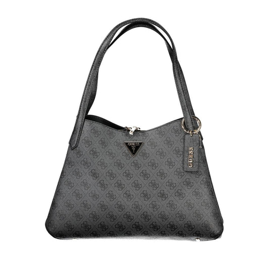 Black Polyethylene Handbag - GlamHub Luxury and Icon Brand Clothing