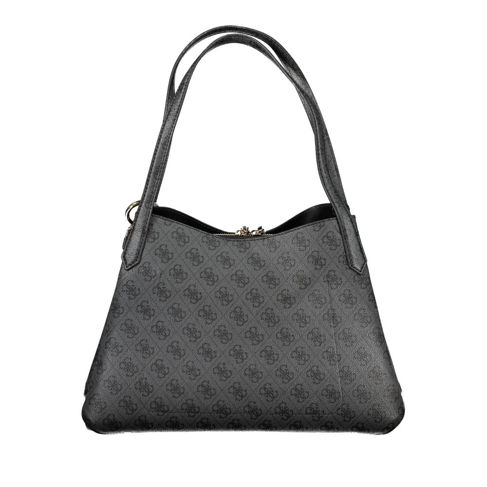 Black Polyethylene Handbag - GlamHub Luxury and Icon Brand Clothing