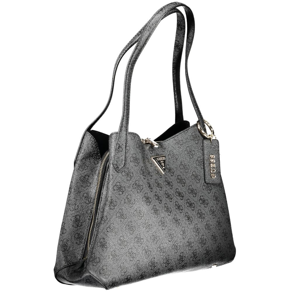 Black Polyethylene Handbag - GlamHub Luxury and Icon Brand Clothing