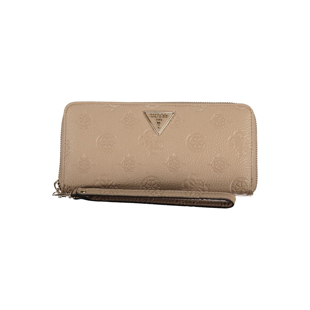 Beige Polyethylene Wallet - GlamHub Luxury and Icon Brand Clothing