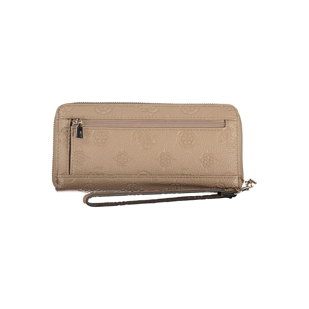 Beige Polyethylene Wallet - GlamHub Luxury and Icon Brand Clothing