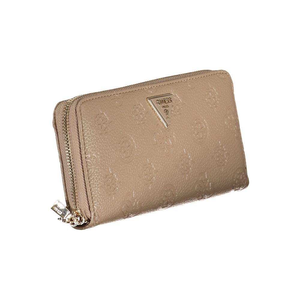 Beige Polyethylene Wallet - GlamHub Luxury and Icon Brand Clothing