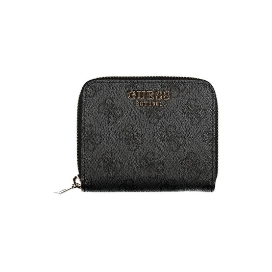 Black Polyethylene Wallet - GlamHub Luxury and Icon Brand Clothing