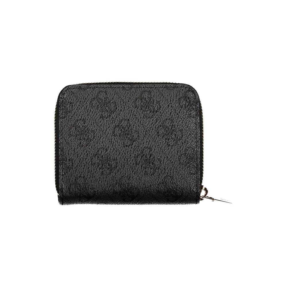 Black Polyethylene Wallet - GlamHub Luxury and Icon Brand Clothing