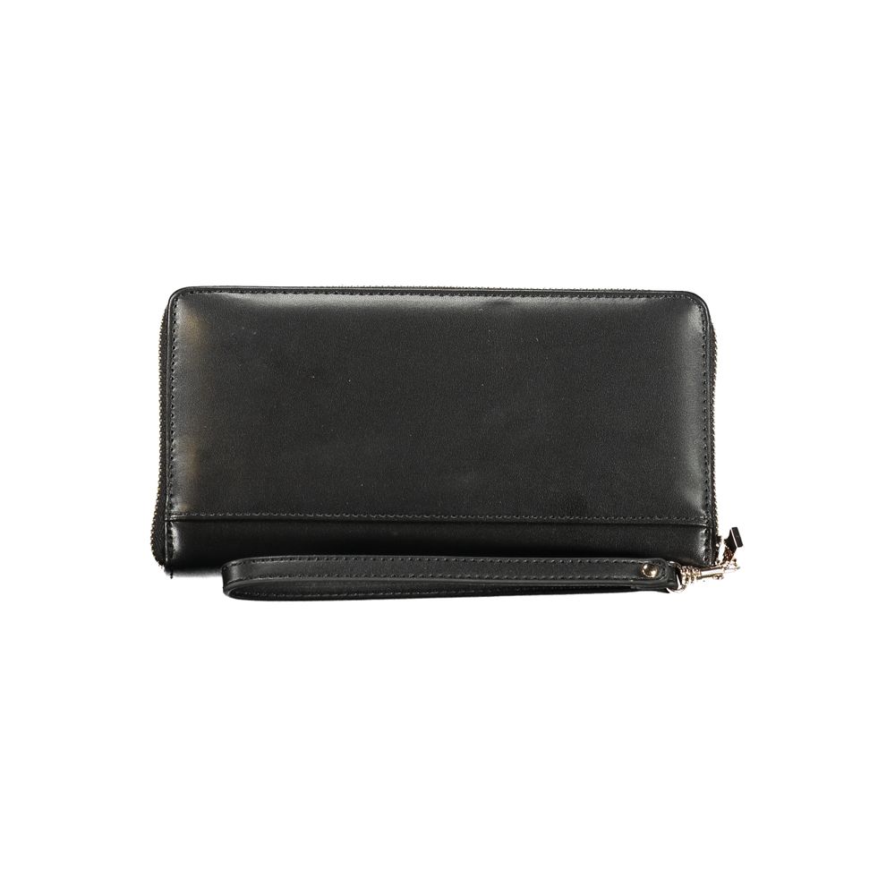 Black Polyethylene Wallet - GlamHub Luxury and Icon Brand Clothing