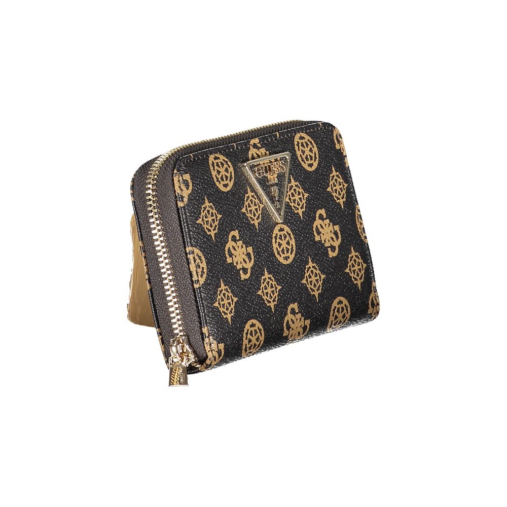 Brown Polyethylene Wallet - GlamHub Luxury and Icon Brand Clothing