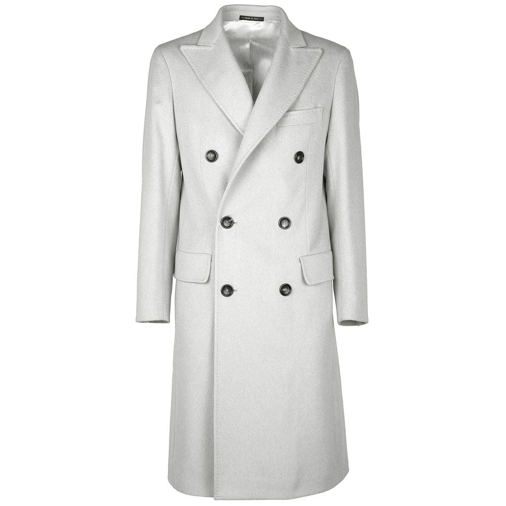 White Wool Vergine Jacket - GlamHub Luxury and Icon Brand Clothing