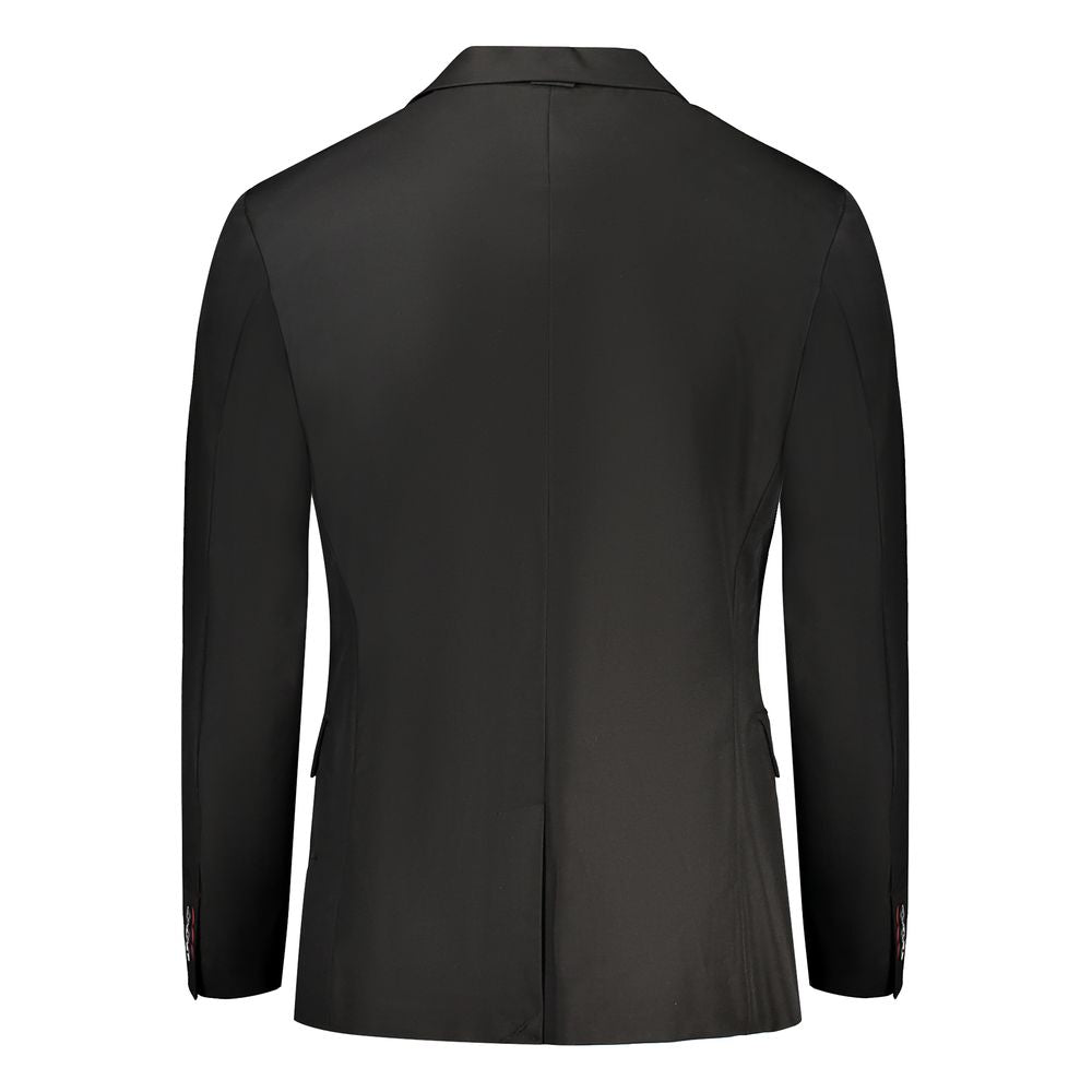 Black Cotton Jacket - GlamHub Luxury and Icon Brand Clothing