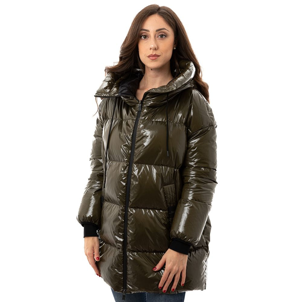 Green Polyamide Jackets & Coat - GlamHub Luxury and Icon Brand Clothing