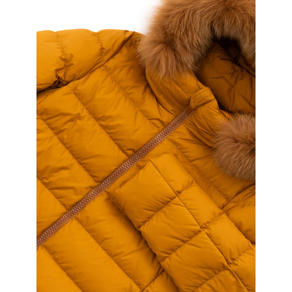 Yellow Polyamide Jackets & Coat - GlamHub Luxury and Icon Brand Clothing