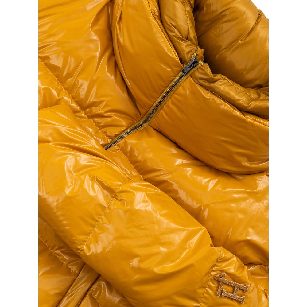 Yellow Polyamide Jackets & Coat - GlamHub Luxury and Icon Brand Clothing