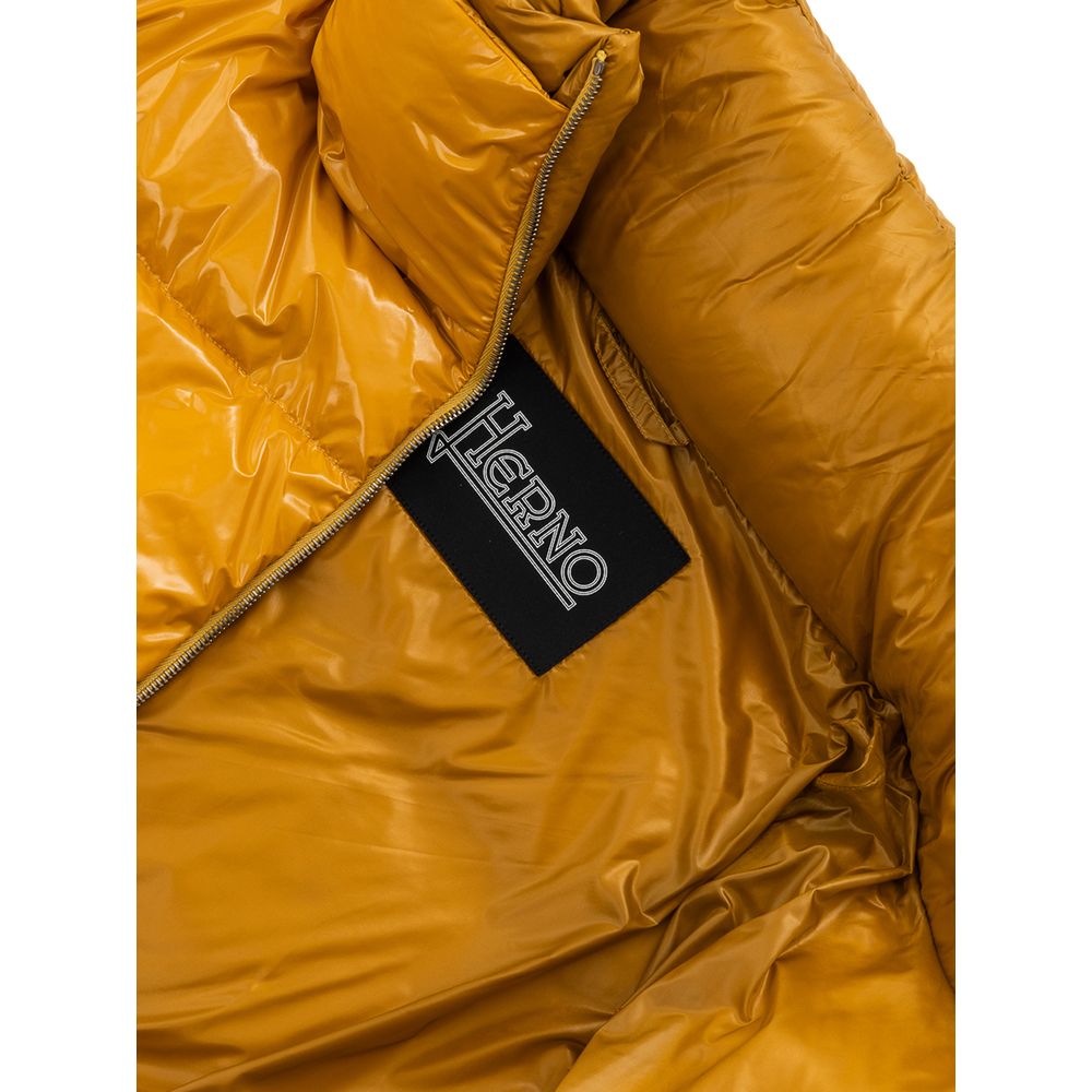 Yellow Polyamide Jackets & Coat - GlamHub Luxury and Icon Brand Clothing