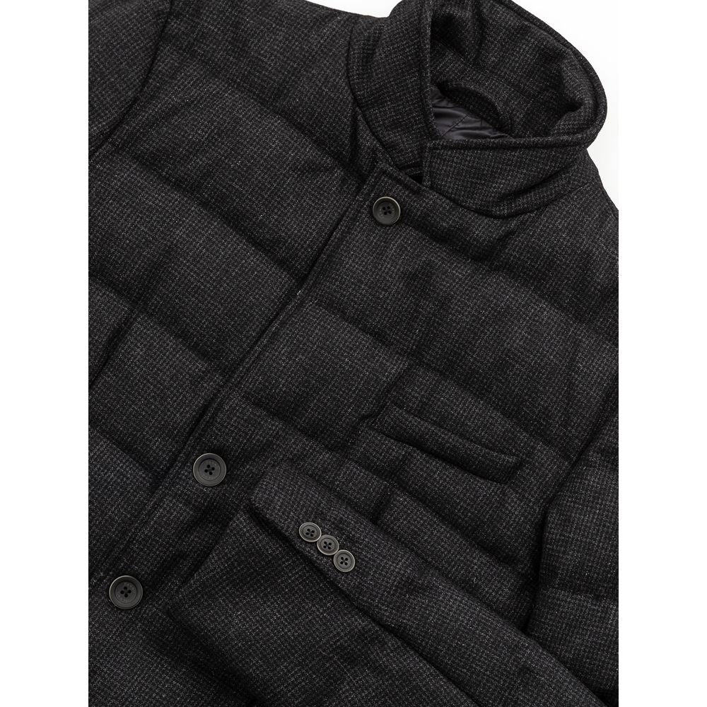 Black Wool Jacket - GlamHub Luxury and Icon Brand Clothing