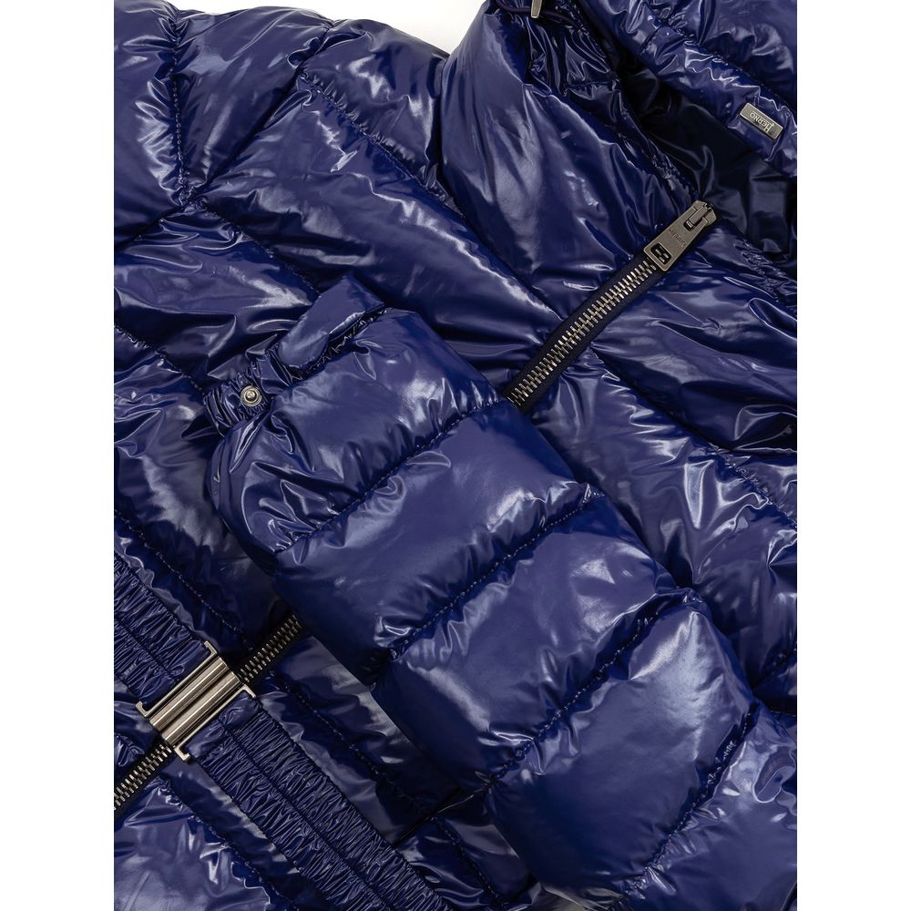 Blue Polyamide Jackets & Coat - GlamHub Luxury and Icon Brand Clothing