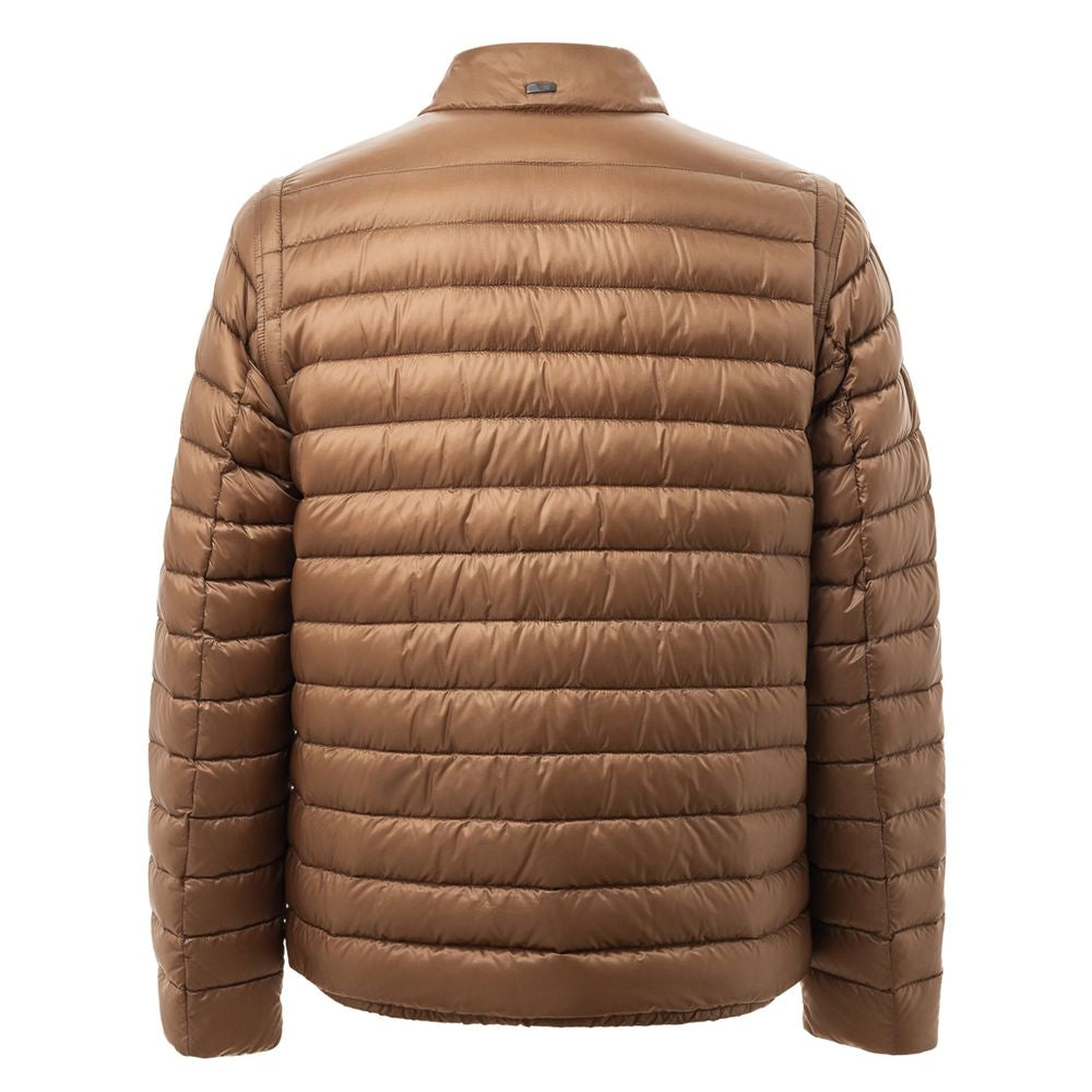 Brown Polyamide Jacket - GlamHub Luxury and Icon Brand Clothing