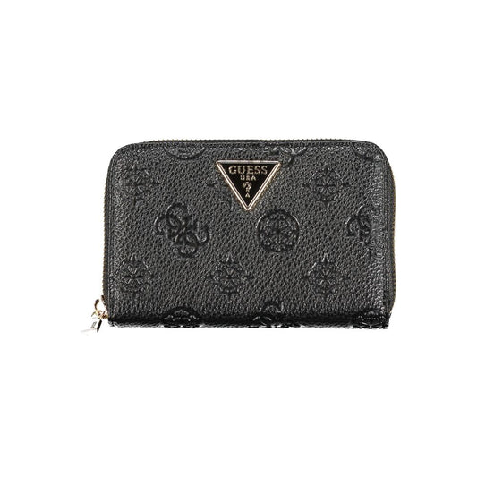 Black Polyethylene Wallet - GlamHub Luxury and Icon Brand Clothing