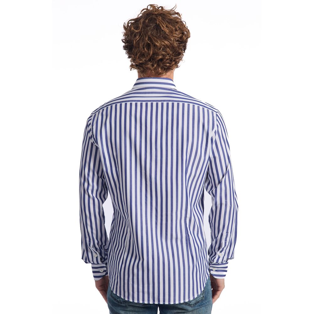 Baldinini Trend Blue Cotton Shirt