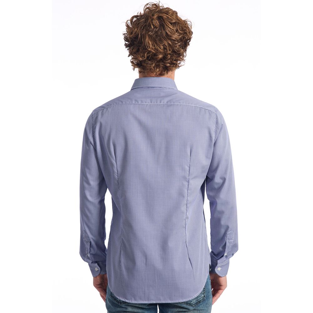 Baldinini Trend Blue Cotton Shirt