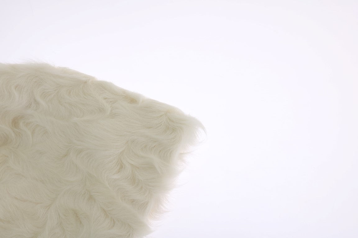 Elegant White Fur Beanie Luxury Winter Hat - GlamHub Luxury and Icon Brand Clothing