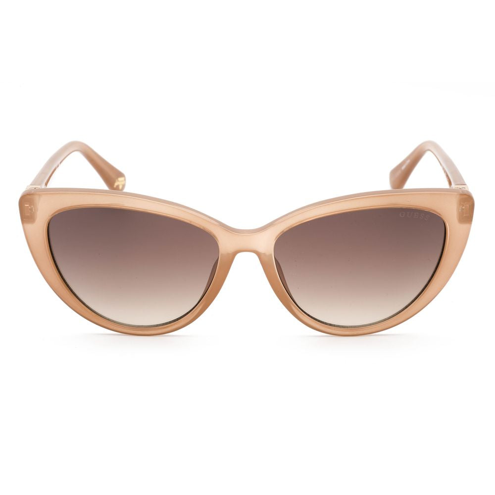 Beige Plastic Sunglasses