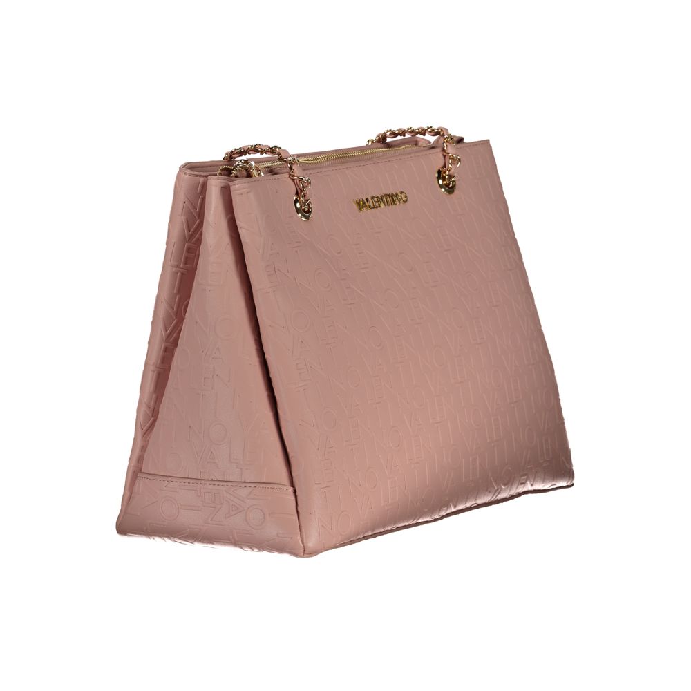 Pink Polyethylene Handbag