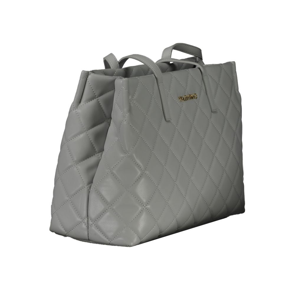 Gray Polyethylene Handbag