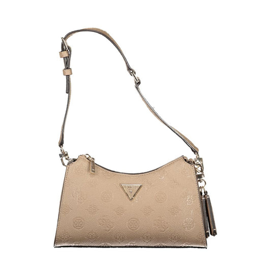 Beige Polyethylene Handbag