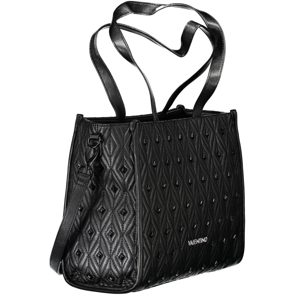 Black Polyester Handbag