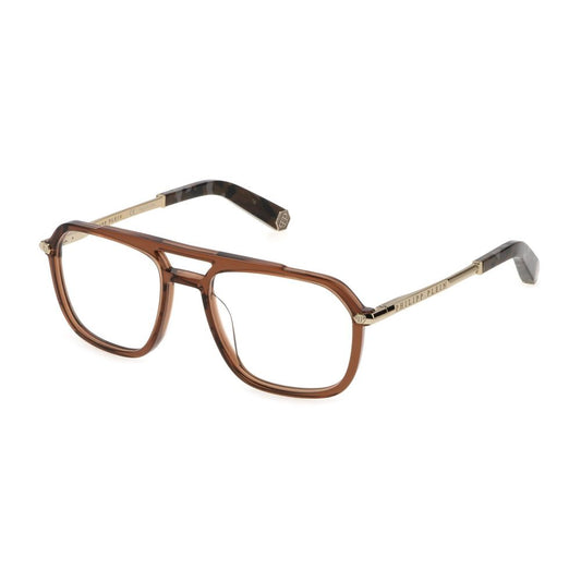 Philipp Plein Brown Acetate Frames