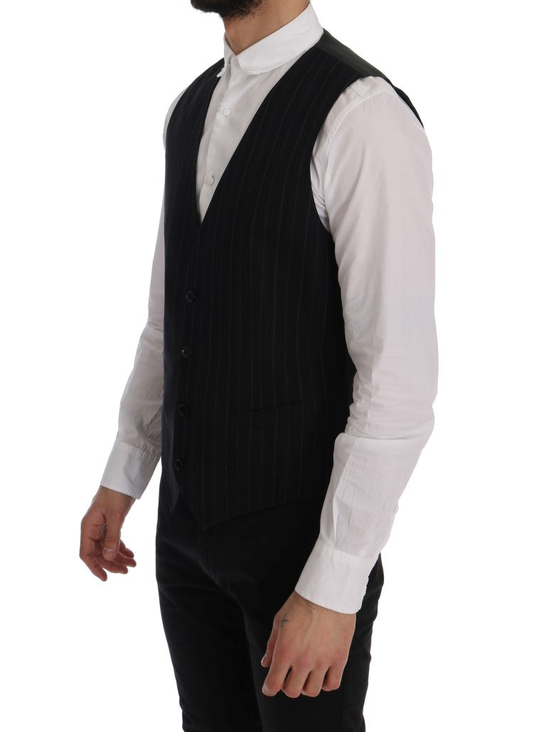 Elegant Striped Vest Waistcoat - GlamHub Luxury and Icon Brand Clothing