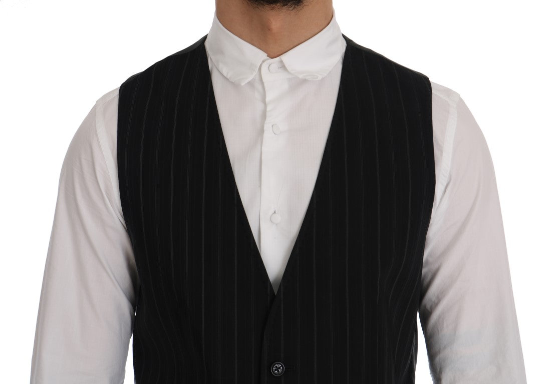 Elegant Striped Vest Waistcoat - GlamHub Luxury and Icon Brand Clothing