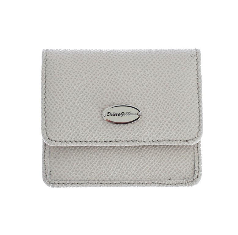 Sleek White Leather Condom Case Wallet - GlamHub Luxury and Icon Brand Clothing