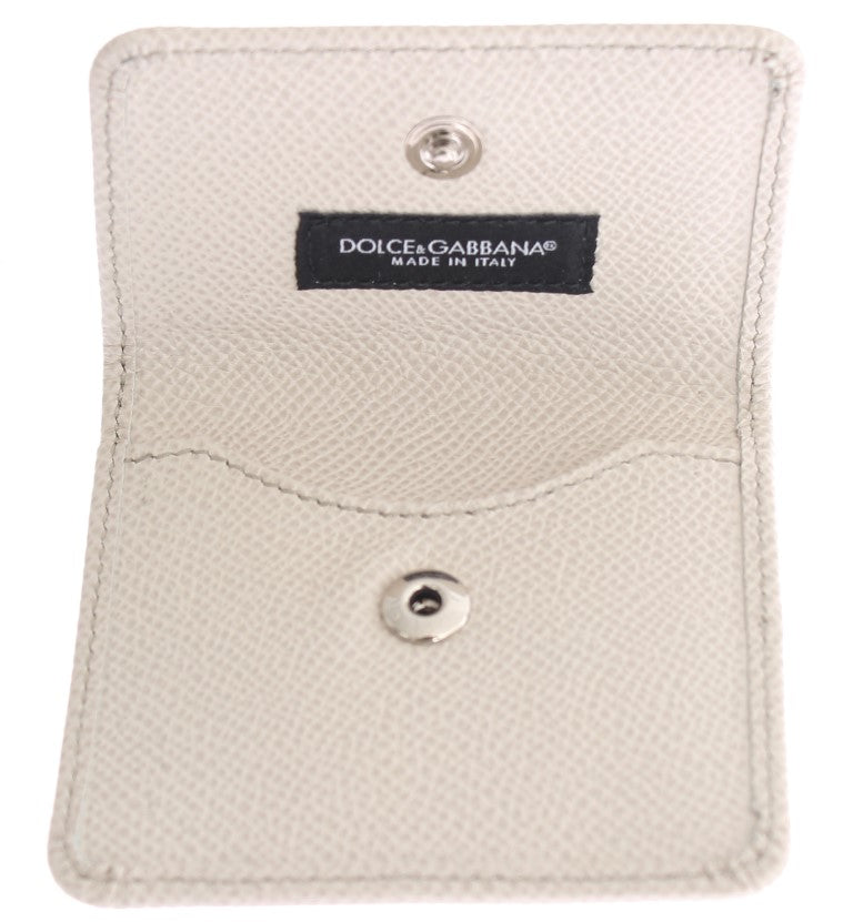 Sleek White Leather Condom Case Wallet - GlamHub Luxury and Icon Brand Clothing