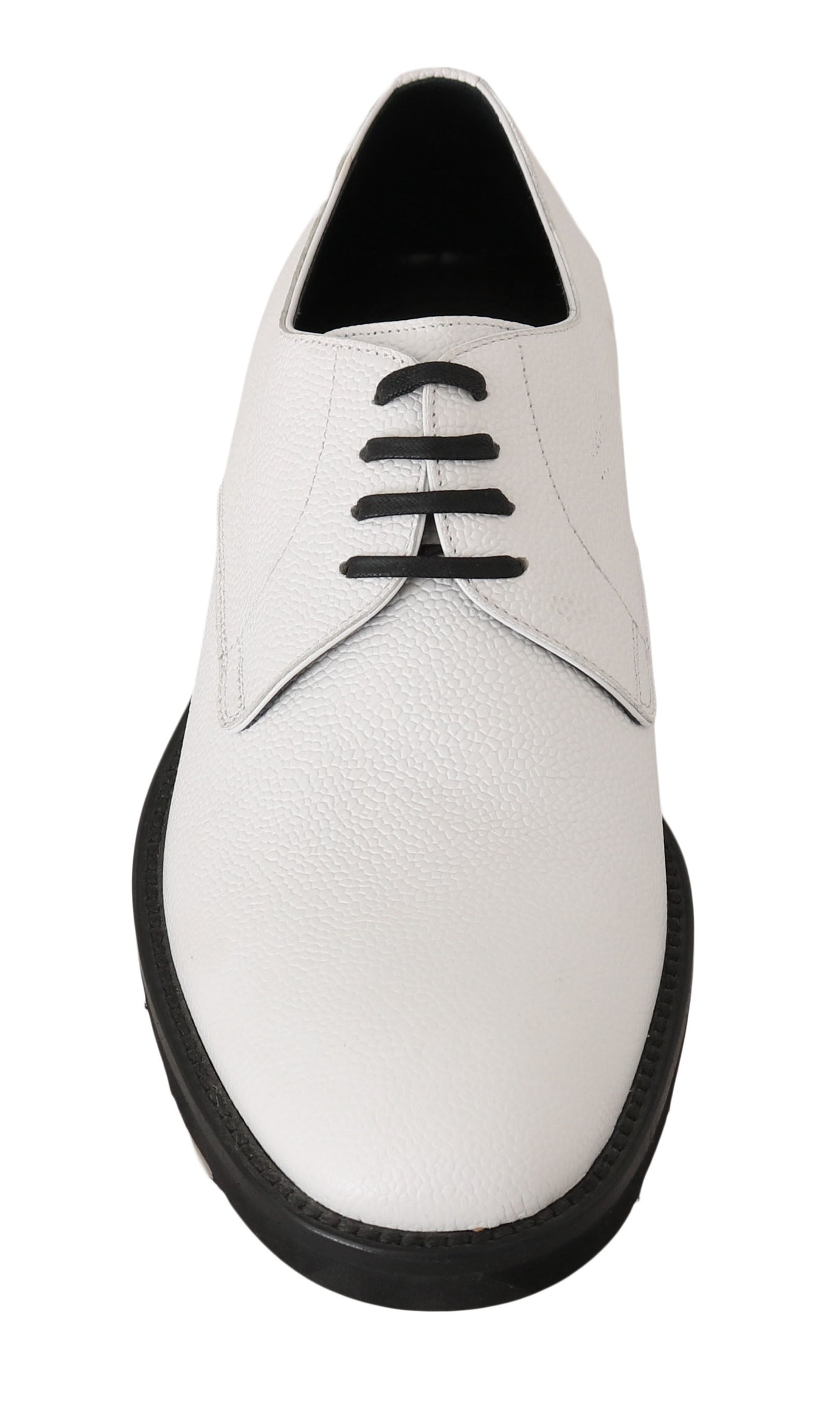 Elegant White Formal Leather Shoes - GlamHub Luxury and Icon Brand Clothing