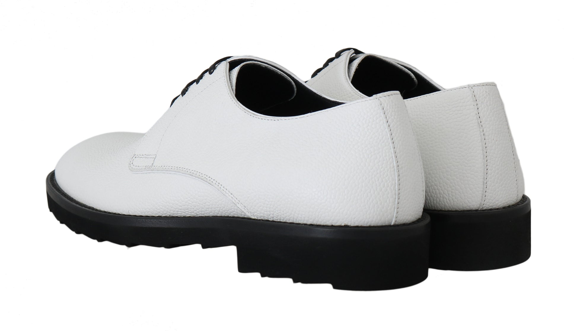 Elegant White Formal Leather Shoes - GlamHub Luxury and Icon Brand Clothing