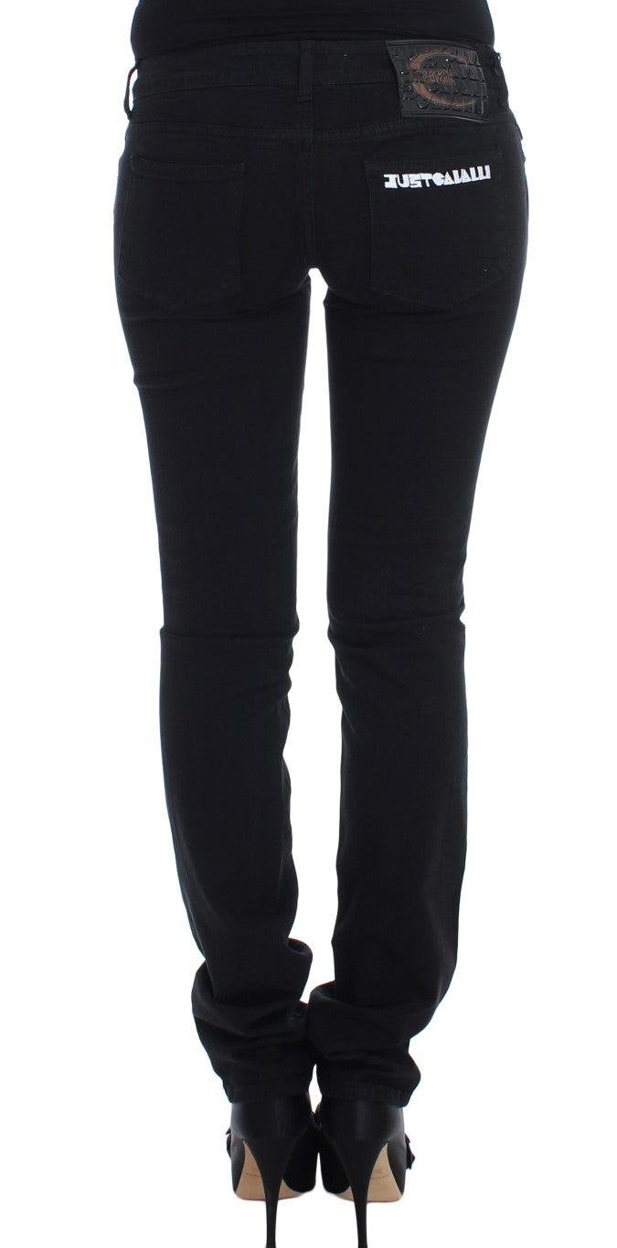 Chic Slim Skinny Black Jeans - GLAMHUB BOUTIQUE 