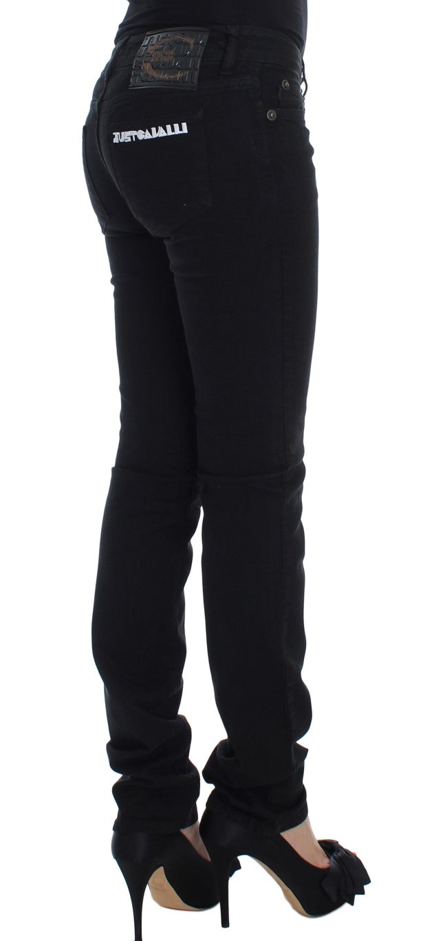 Chic Slim Skinny Black Jeans - GLAMHUB BOUTIQUE 