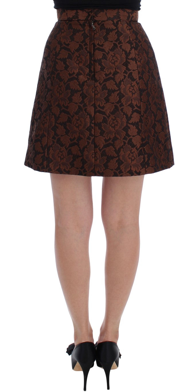 Elegant Brocade Bubble Skirt - GlamHub Luxury and Icon Brand Clothing